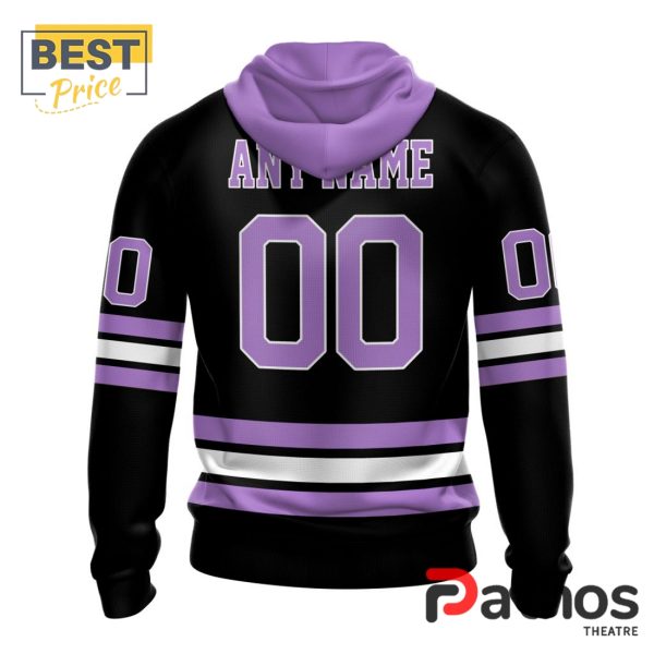 NHL Boston Bruins Home In Lavender Hockey Fight Cancer Hoodie