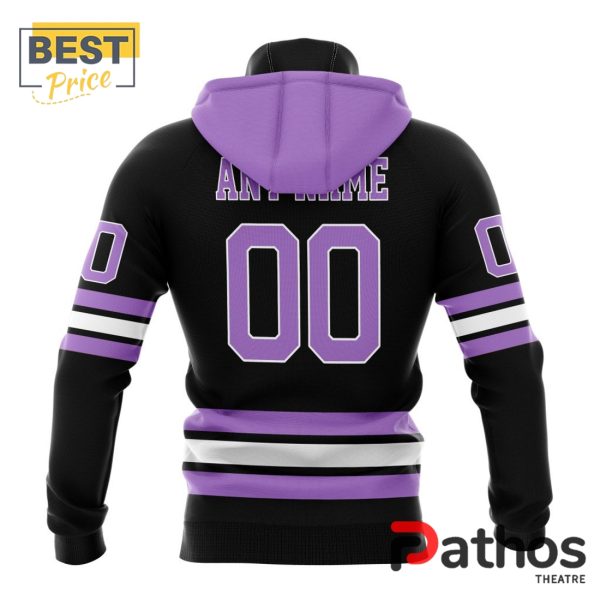 NHL Boston Bruins Home In Lavender Hockey Fight Cancer Hoodie