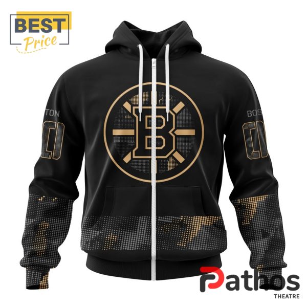 NHL Boston Bruins Military Appreciation Design Hoodie