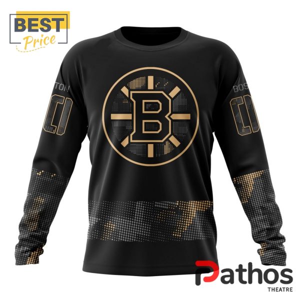 NHL Boston Bruins Military Appreciation Design Hoodie