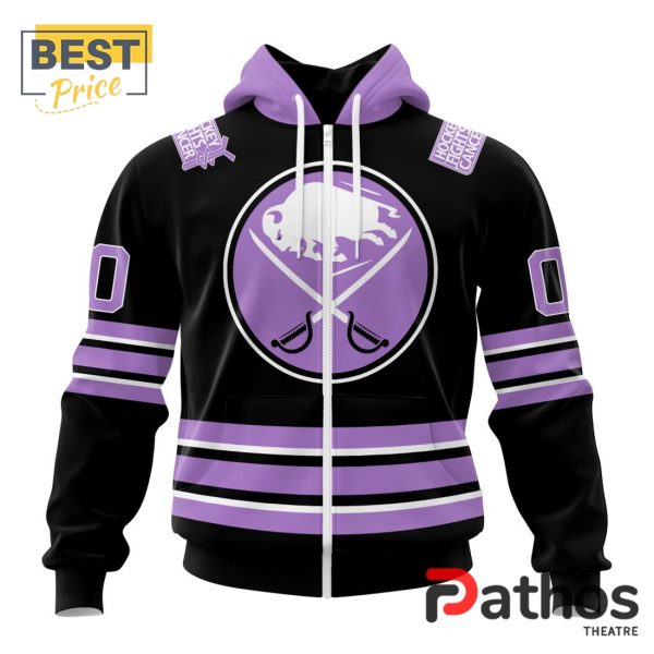 NHL Buffalo Sabres Home In Lavender Hockey Fight Cancer Hoodie