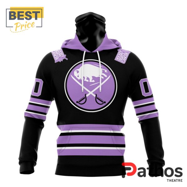 NHL Buffalo Sabres Home In Lavender Hockey Fight Cancer Hoodie