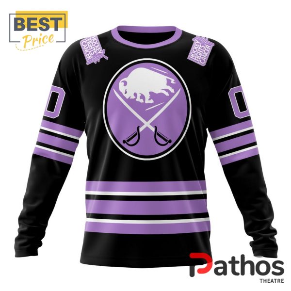 NHL Buffalo Sabres Home In Lavender Hockey Fight Cancer Hoodie