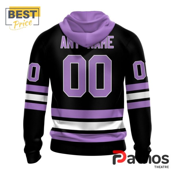 NHL Calgary Flames Home In Lavender Hockey Fight Cancer Hoodie