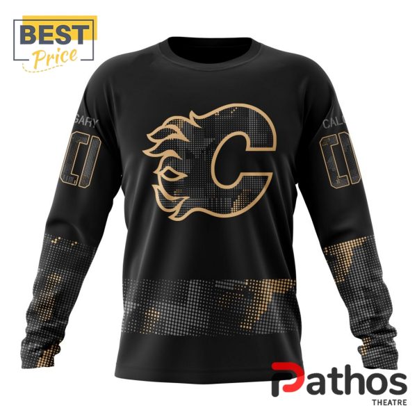 NHL Calgary Flames Military Appreciation Design Hoodie