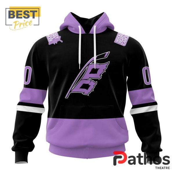 NHL Carolina Hurricanes Home In Lavender Hockey Fight Cancer Hoodie