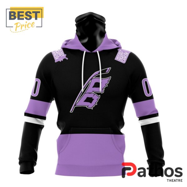 NHL Carolina Hurricanes Home In Lavender Hockey Fight Cancer Hoodie