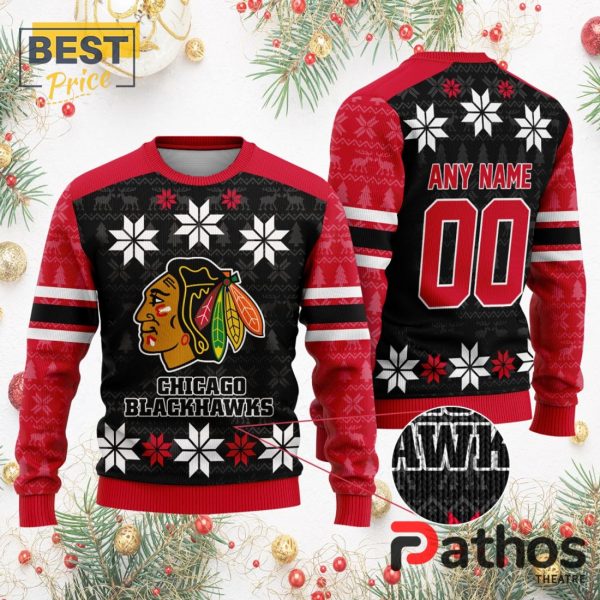 NHL Chicago Blackhawks Custom Ugly Sweater For Christmas