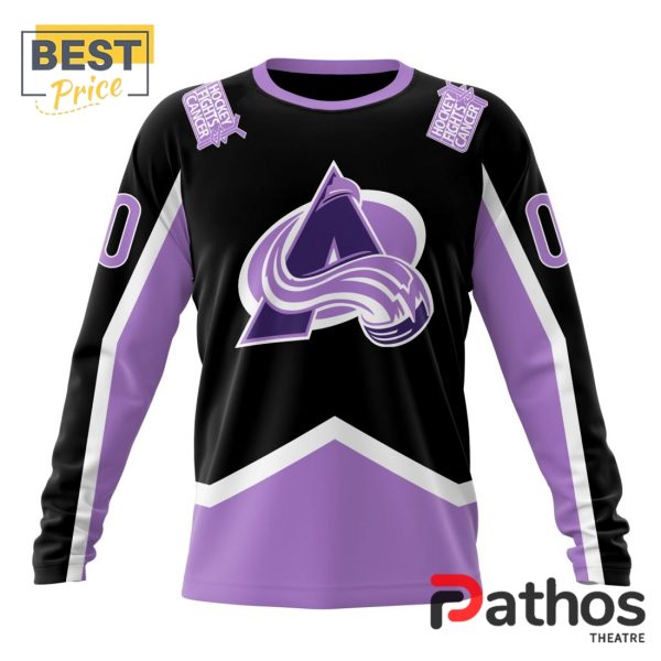 NHL Colorado Avalanche Home In Lavender Hockey Fight Cancer Hoodie