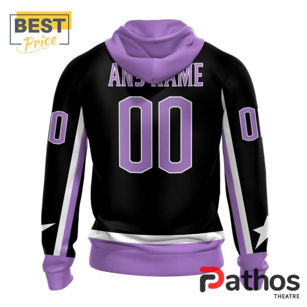 NHL Columbus Blue Jackets Home In Lavender Hockey Fight Cancer Hoodie