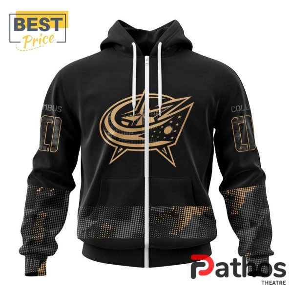 NHL Columbus Blue Jackets Military Appreciation Design Hoodie