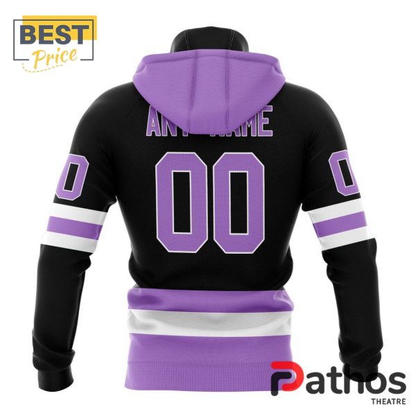 NHL Dallas Stars Home In Lavender Hockey Fight Cancer Hoodie