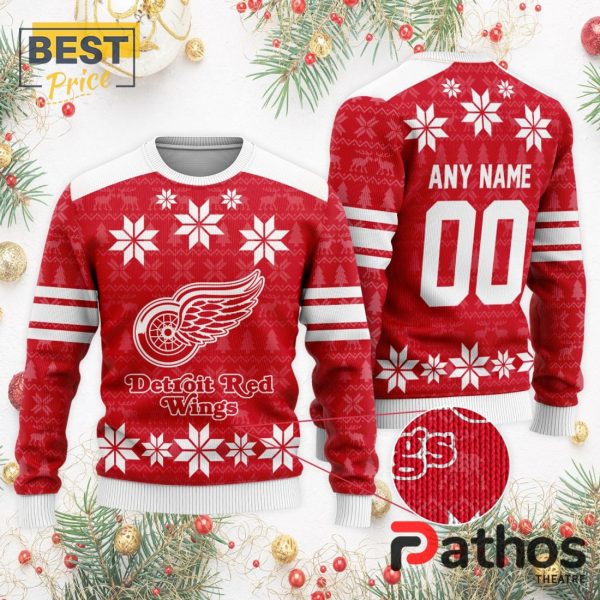 NHL Detroit Red Wings Custom Ugly Sweater For Christmas