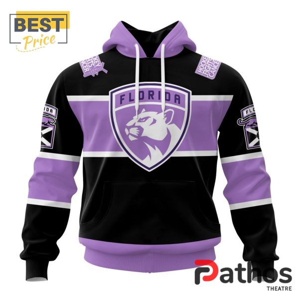 NHL Florida Panthers Home In Lavender Hockey Fight Cancer Hoodie