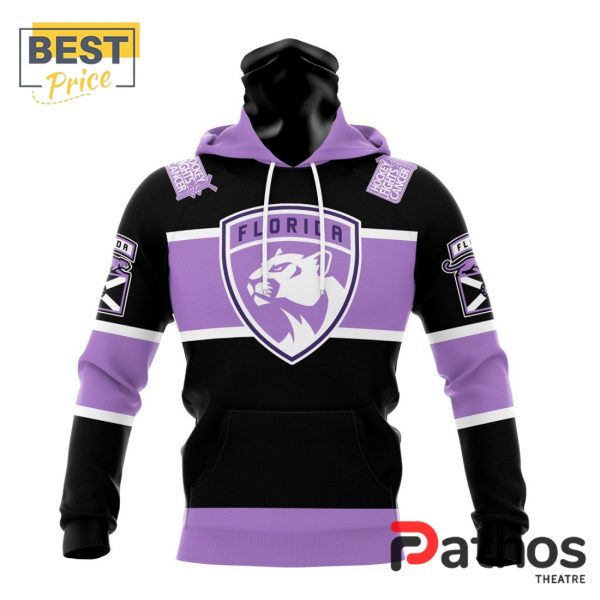 NHL Florida Panthers Home In Lavender Hockey Fight Cancer Hoodie