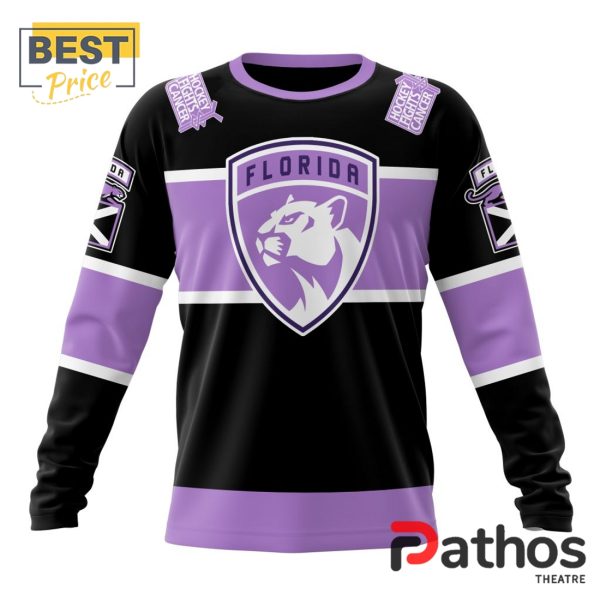 NHL Florida Panthers Home In Lavender Hockey Fight Cancer Hoodie