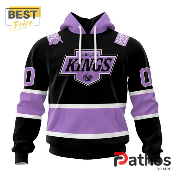 NHL Los Angeles Kings Home In Lavender Hockey Fight Cancer Hoodie