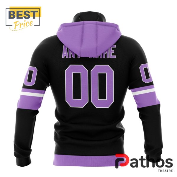 NHL Minnesota Wild Home In Lavender Hockey Fight Cancer Hoodie