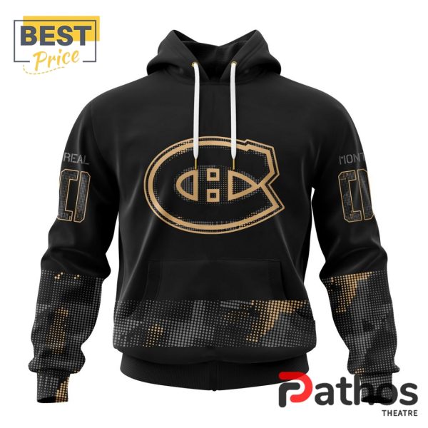 NHL Montreal Canadiens Military Appreciation Design Hoodie