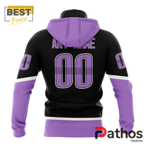 NHL Nashville Predators Home In Lavender Hockey Fight Cancer Hoodie