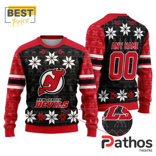 NHL New Jersey Devils Custom Ugly Sweater For Christmas