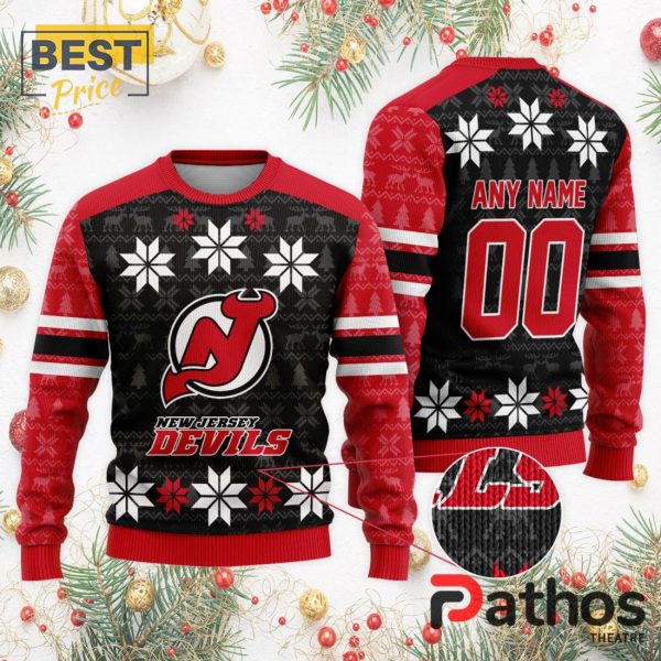 NHL New Jersey Devils Custom Ugly Sweater For Christmas