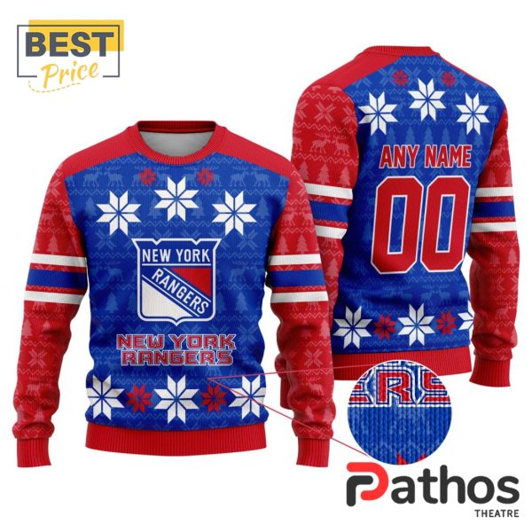 NHL New York Rangers Custom Ugly Sweater For Christmas