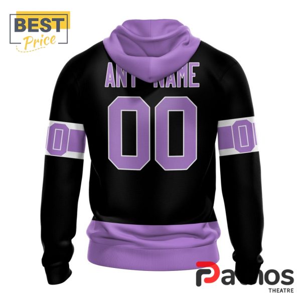 NHL Ottawa Senators Home In Lavender Hockey Fight Cancer Hoodie