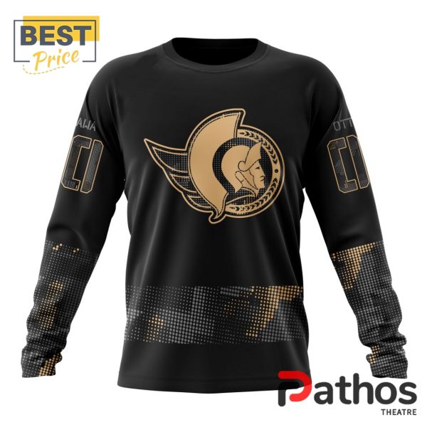 NHL Ottawa Senators Military Appreciation Design Hoodie