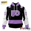 NHL Philadelphia Flyers Home In Lavender Hockey Fight Cancer Hoodie