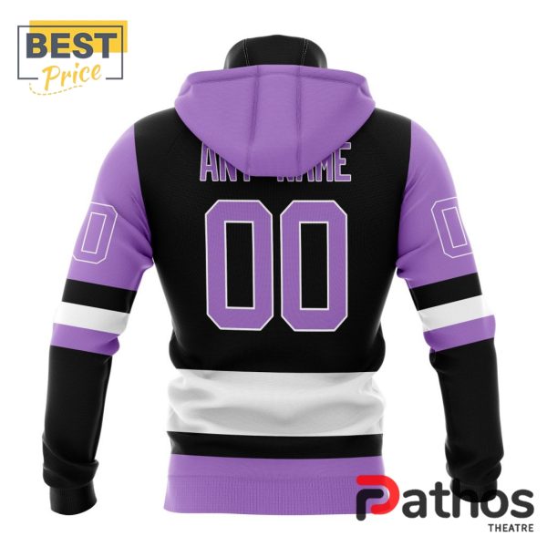 NHL Pittsburgh Penguins Home In Lavender Hockey Fight Cancer Hoodie