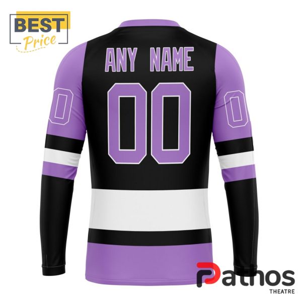 NHL Pittsburgh Penguins Home In Lavender Hockey Fight Cancer Hoodie