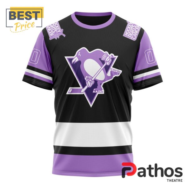 NHL Pittsburgh Penguins Home In Lavender Hockey Fight Cancer Hoodie