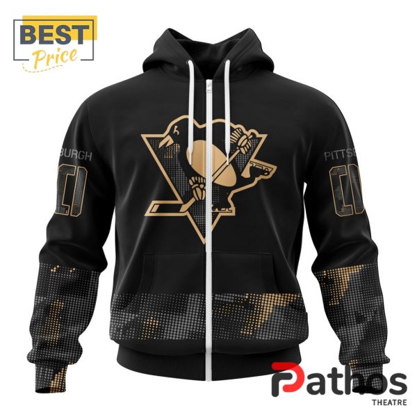 NHL Pittsburgh Penguins Military Appreciation Design Hoodie