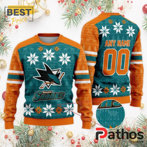 NHL San Jose Sharks Custom Ugly Sweater For Christmas