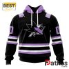 NHL San Jose Sharks Home In Lavender Hockey Fight Cancer Hoodie