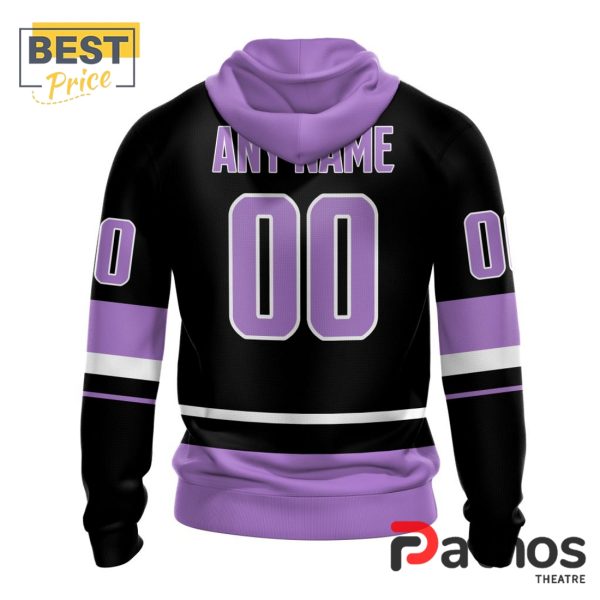 NHL Seattle Kraken Home In Lavender Hockey Fight Cancer Hoodie