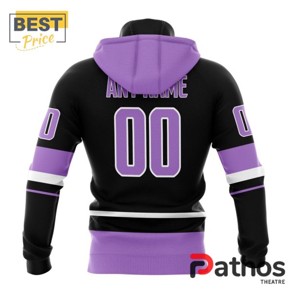 NHL Seattle Kraken Home In Lavender Hockey Fight Cancer Hoodie