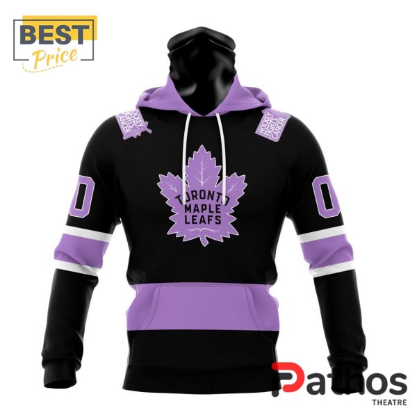 NHL Toronto Maple Leafs Home In Lavender Hockey Fight Cancer Hoodie