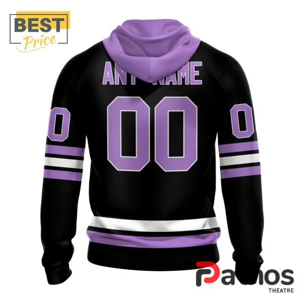 NHL Utah Hockey Club Home In Lavender Hockey Fight Cancer Hoodie