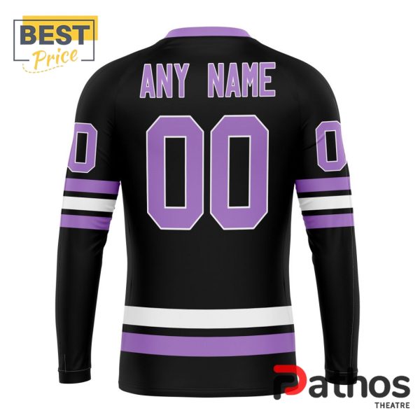 NHL Utah Hockey Club Home In Lavender Hockey Fight Cancer Hoodie