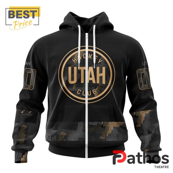 NHL Utah Hockey Club Military Appreciation Design Hoodie