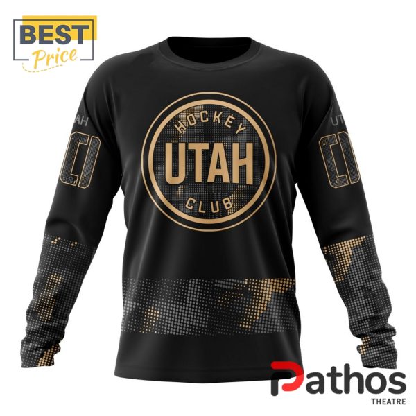 NHL Utah Hockey Club Military Appreciation Design Hoodie