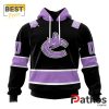 NHL Vancouver Canucks Home In Lavender Hockey Fight Cancer Hoodie