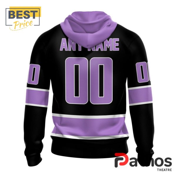 NHL Vancouver Canucks Home In Lavender Hockey Fight Cancer Hoodie