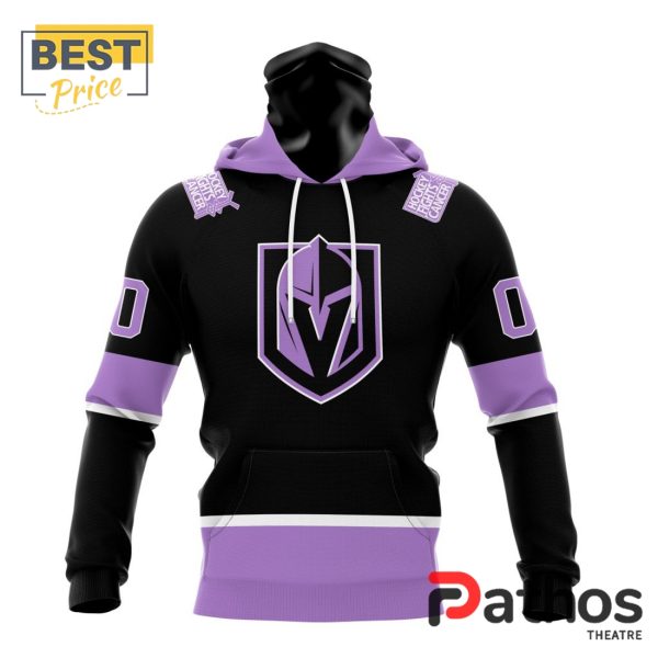 NHL Vegas Golden Knights Home In Lavender Hockey Fight Cancer Hoodie