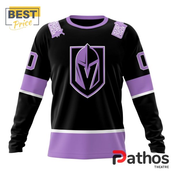 NHL Vegas Golden Knights Home In Lavender Hockey Fight Cancer Hoodie