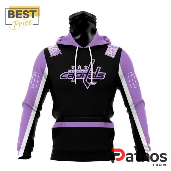 NHL Washington Capitals Home In Lavender Hockey Fight Cancer Hoodie