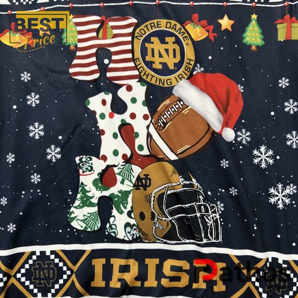 Notre Dame Fighting Irish HO HO HO Ugly Sweater