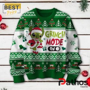 the grinch mode on 2024 christmas ugly sweater 2 3bQAK